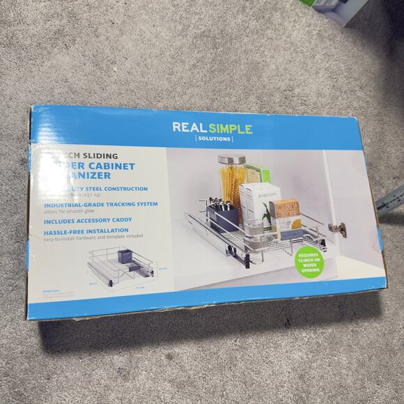 Real Simple Heavy Duty Steel 11” Sliding Under Cabinet Organizer Storage - Picture 8 of 16